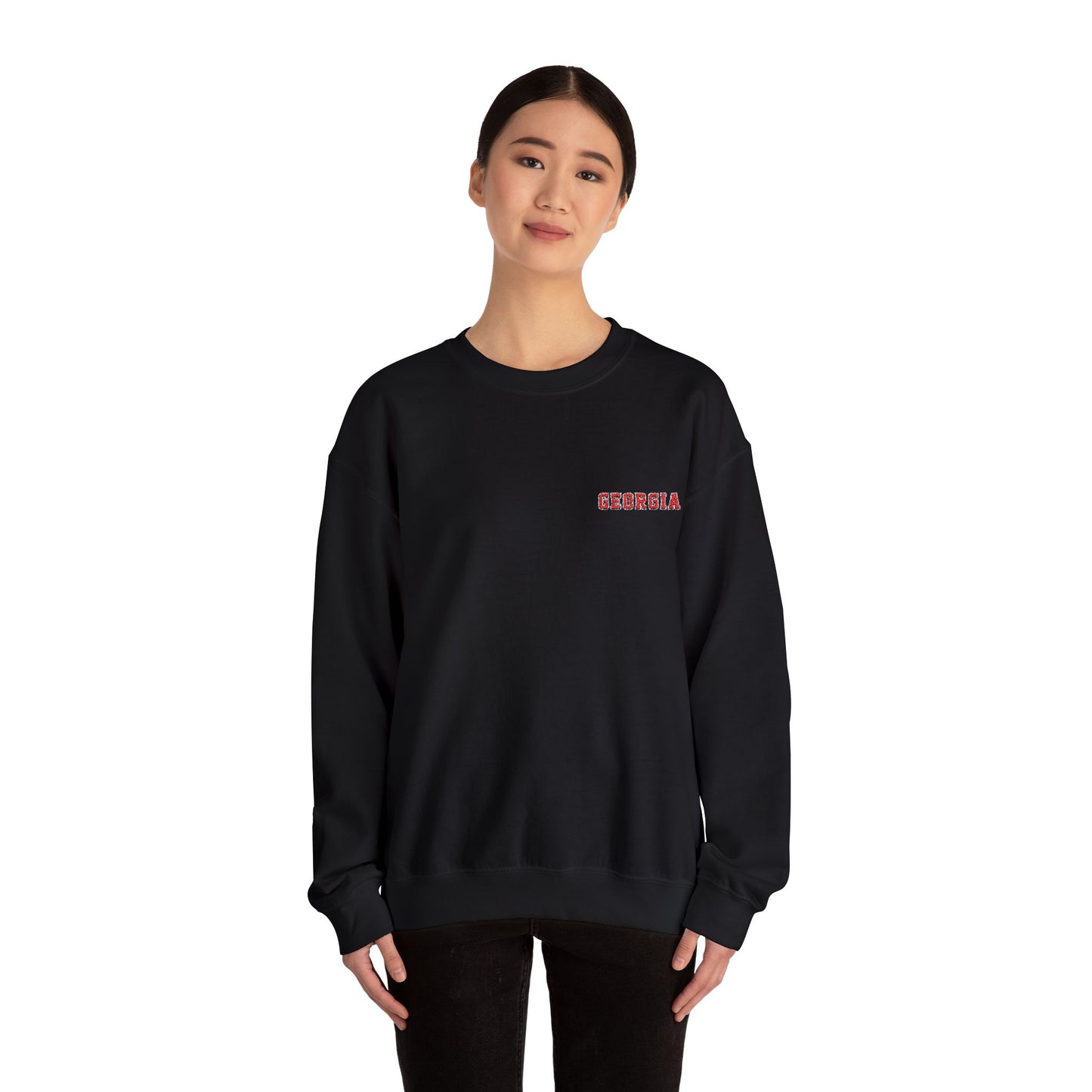 Georgia Embroidered Crewneck Sweatshirt