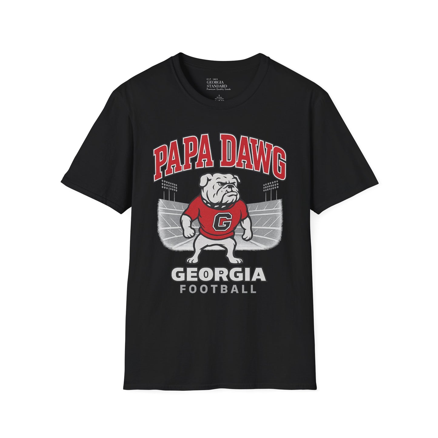 Georgia Bulldogs Papa Dawg Unisex Softstyle T-Shirt