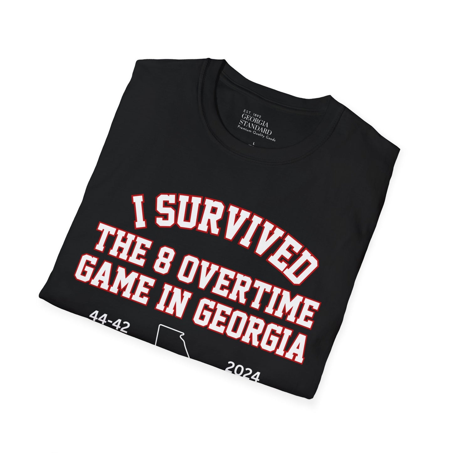 I Survived the 8 Overtime Game in Georgia Unisex Softstyle T-Shirt