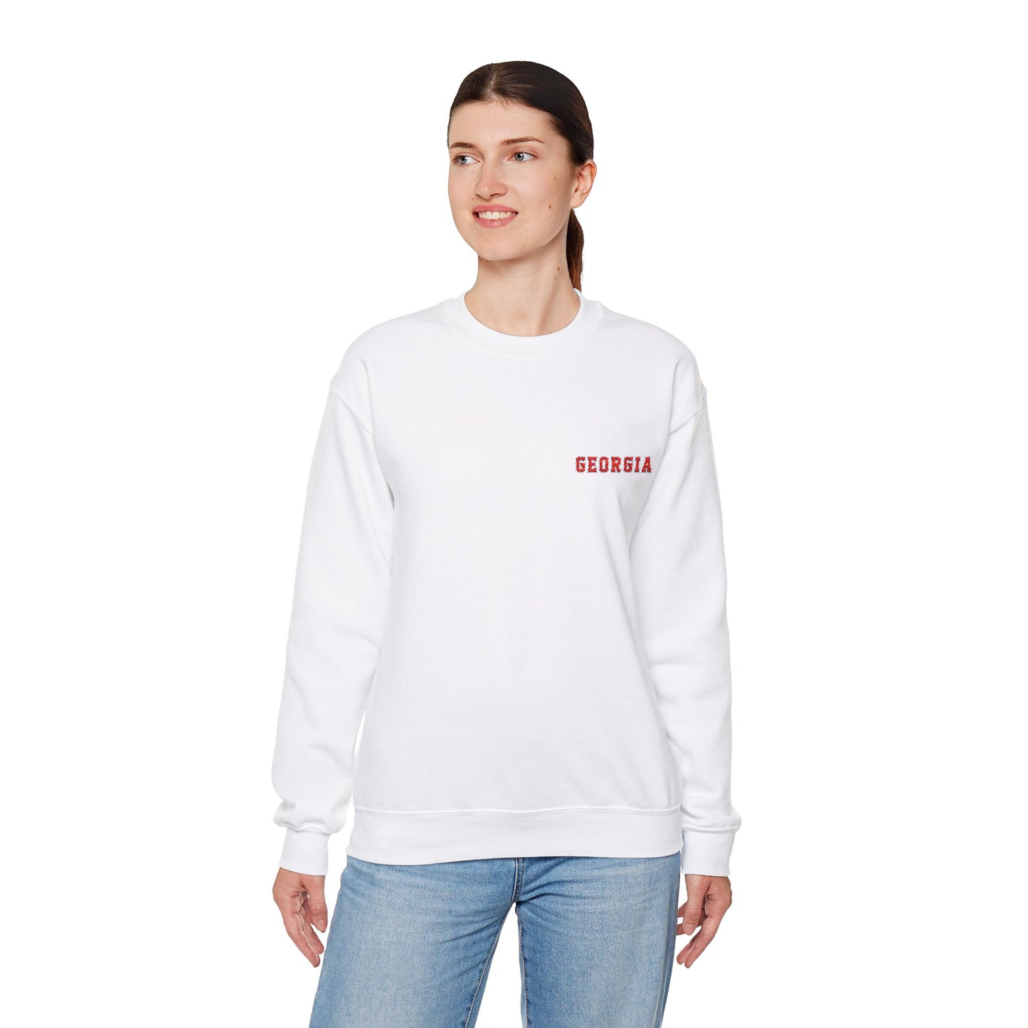 Georgia Embroidered Crewneck Sweatshirt
