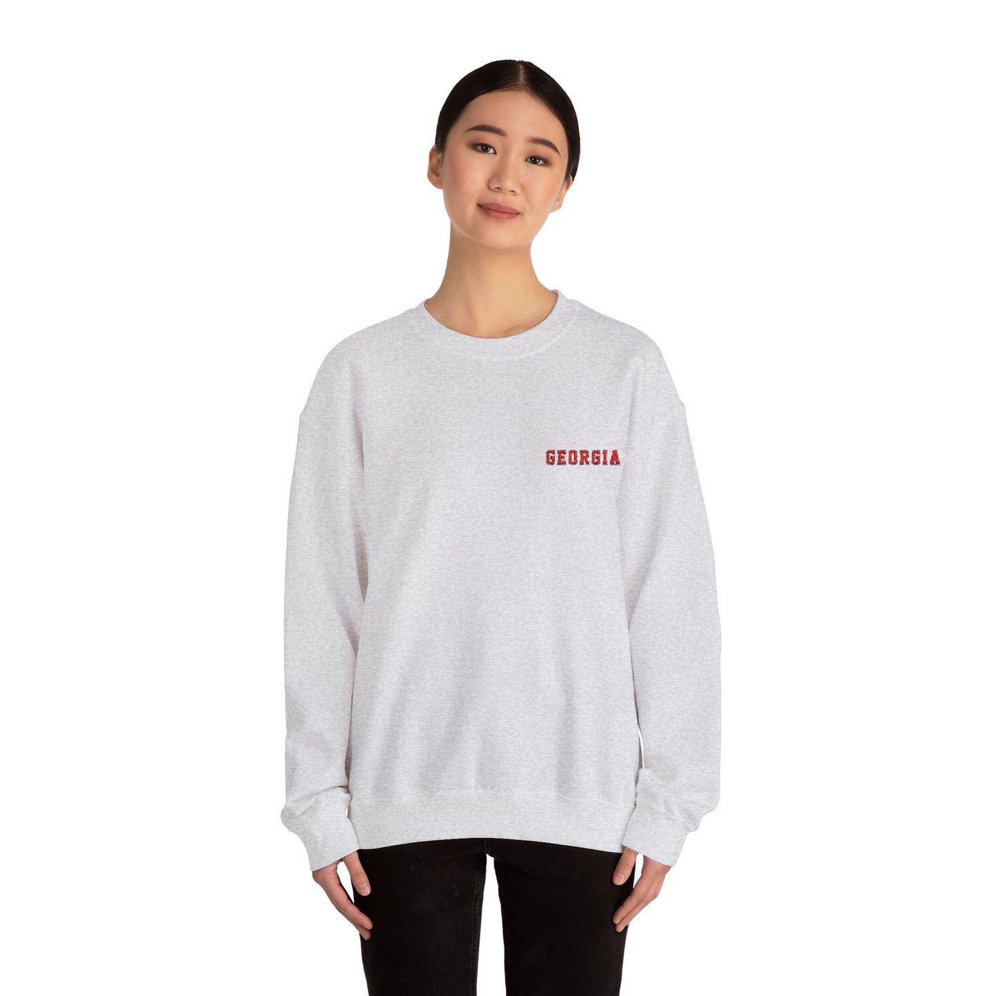 Georgia Embroidered Crewneck Sweatshirt