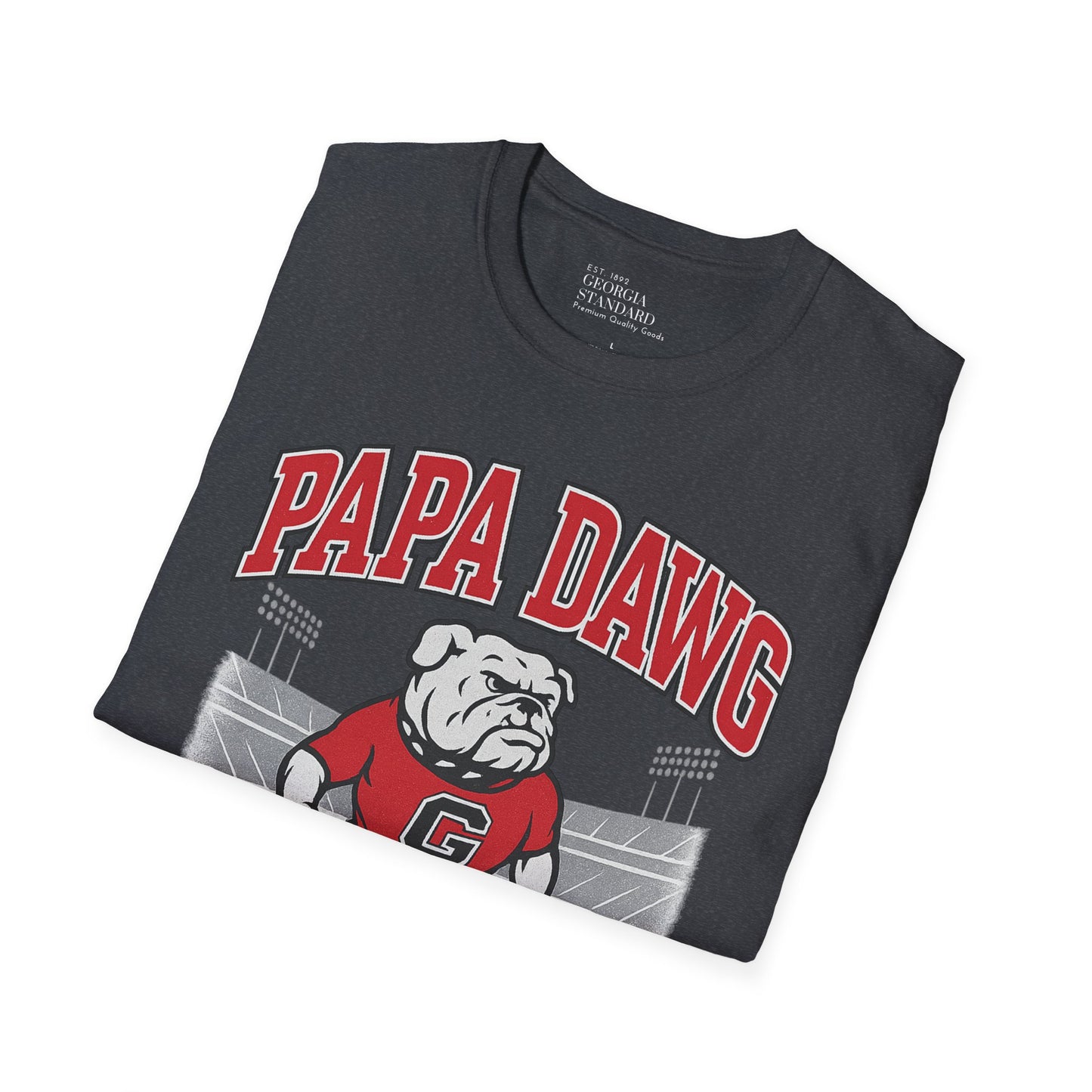 Georgia Bulldogs Papa Dawg Unisex Softstyle T-Shirt