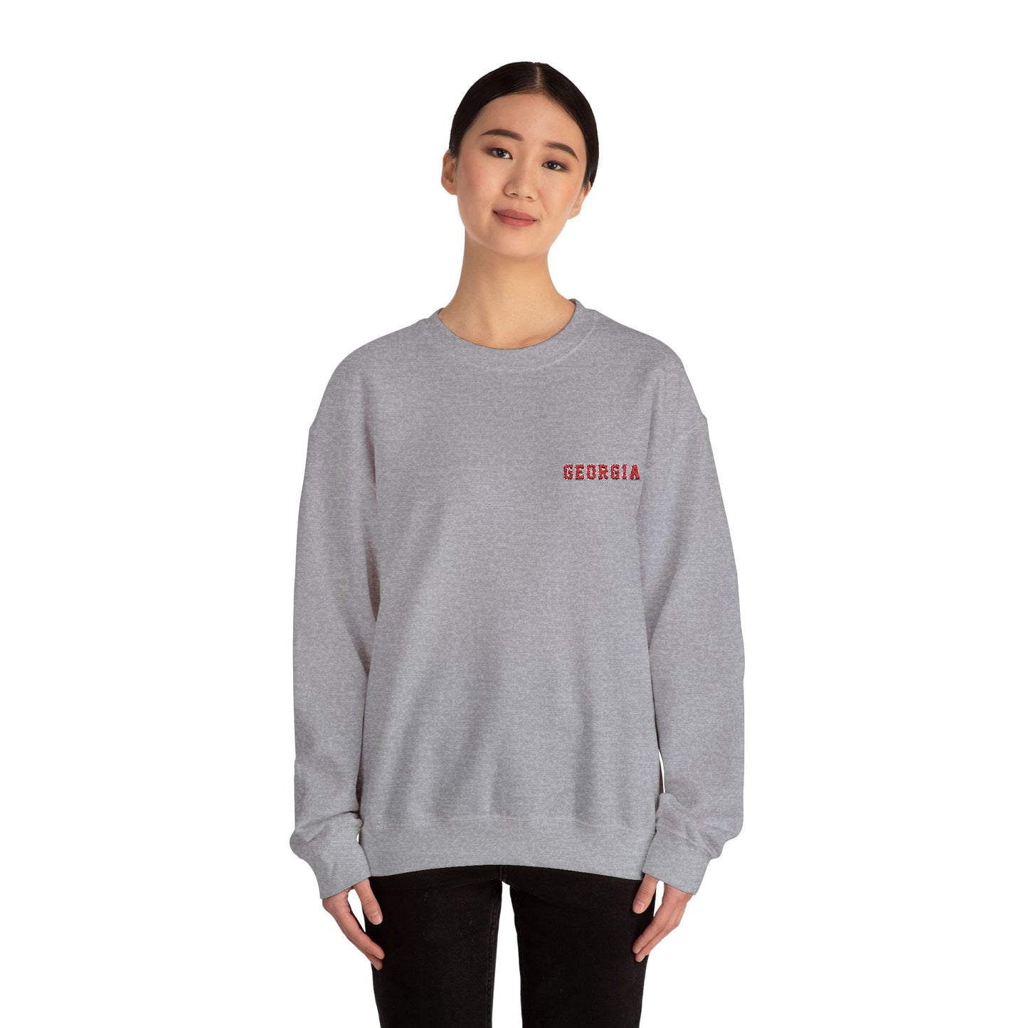 Georgia Embroidered Crewneck Sweatshirt