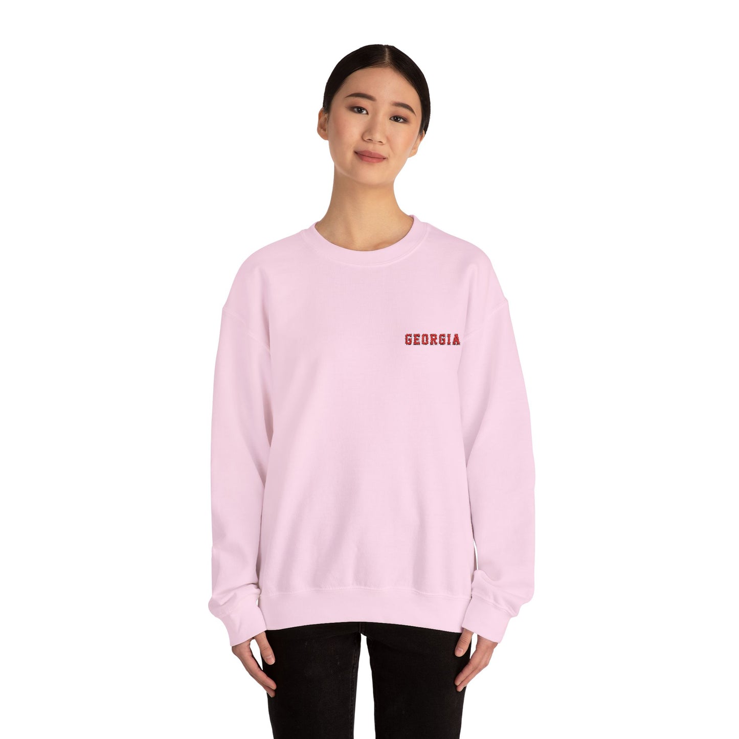 Georgia Embroidered Crewneck Sweatshirt