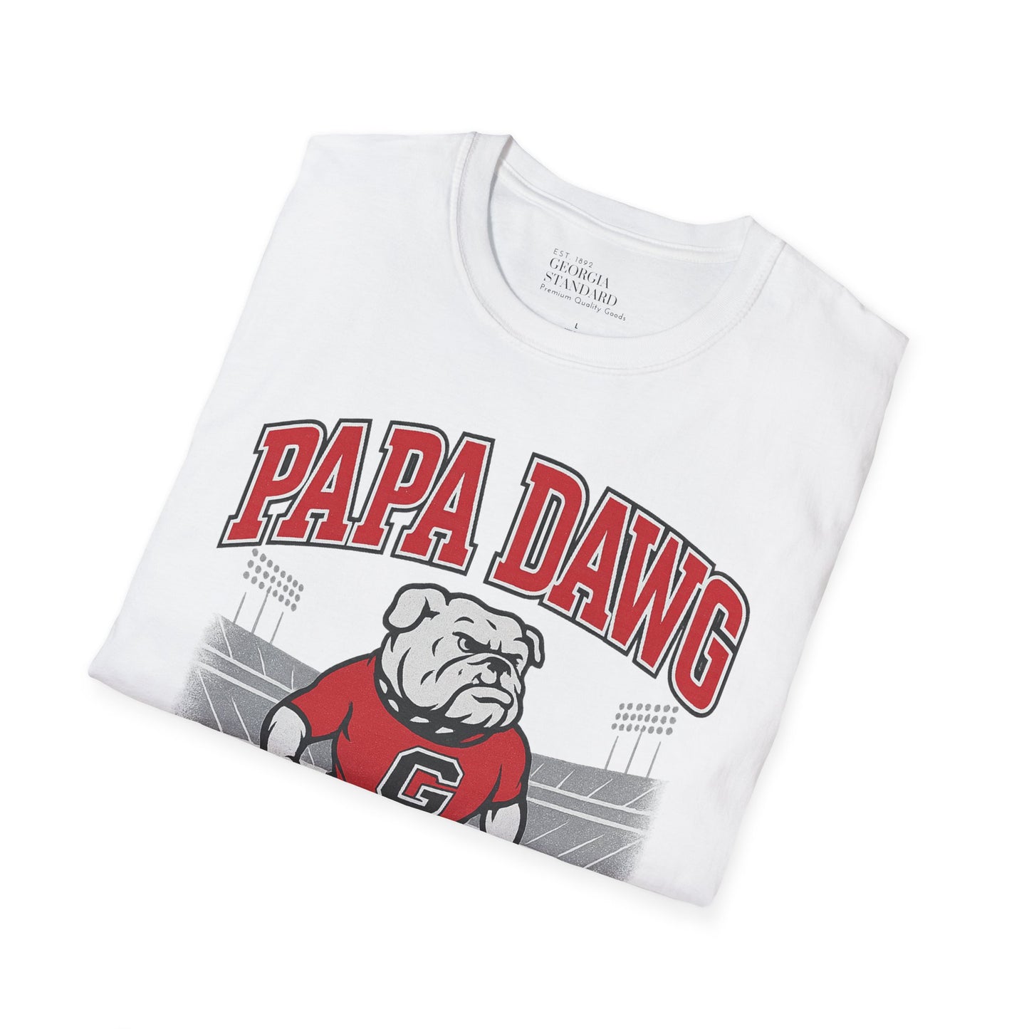 Georgia Bulldogs Papa Dawg Unisex Softstyle T-Shirt