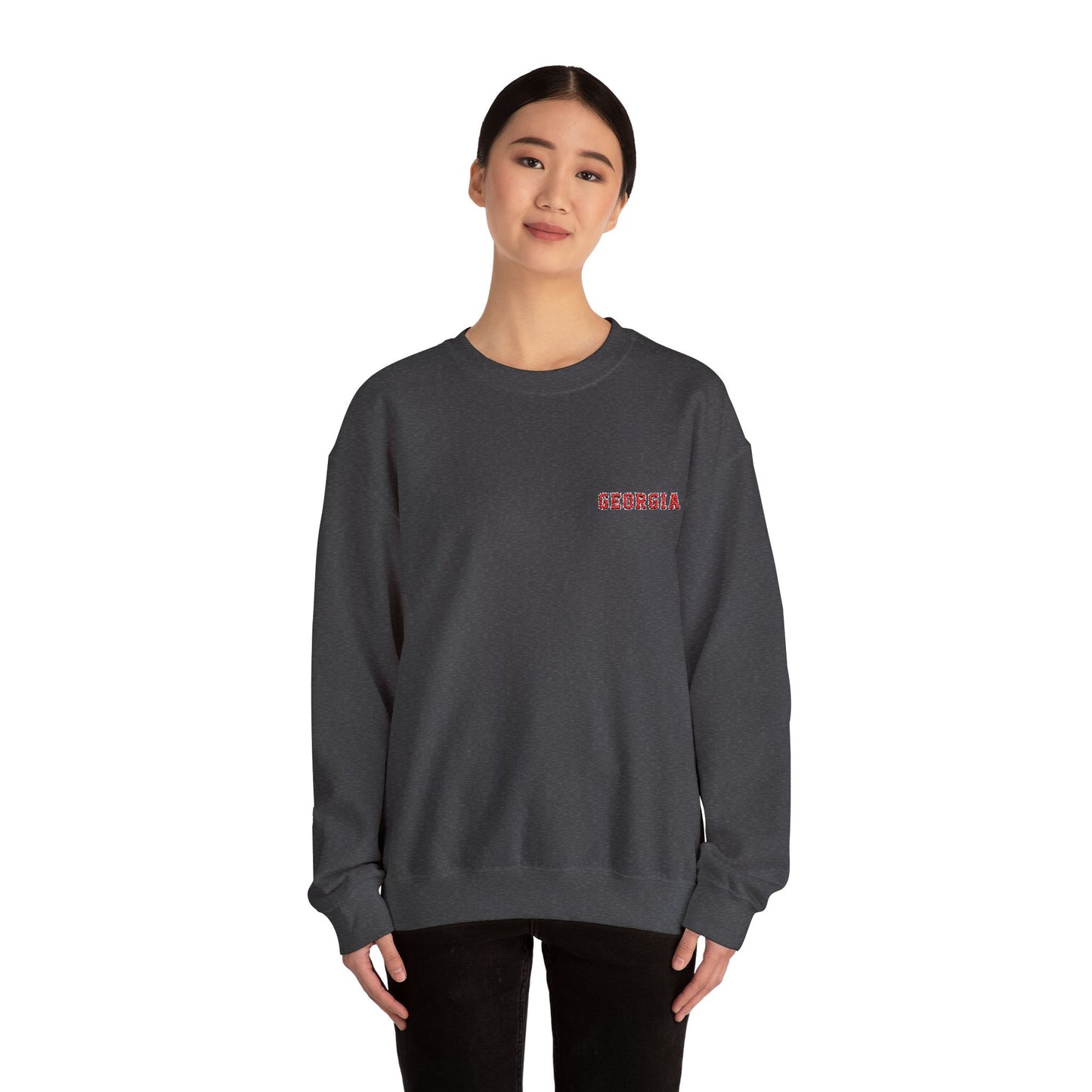 Georgia Embroidered Crewneck Sweatshirt