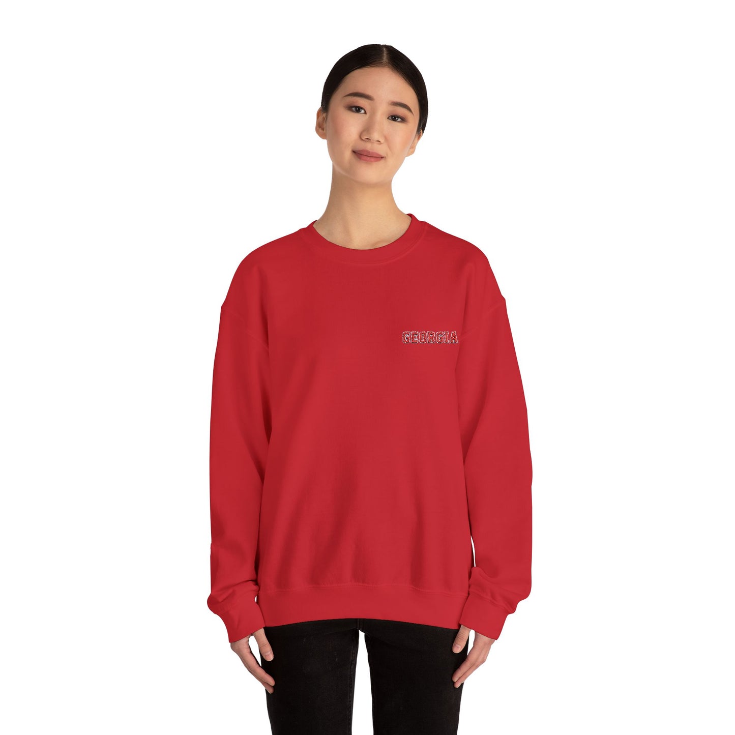Georgia Embroidered Crewneck Sweatshirt