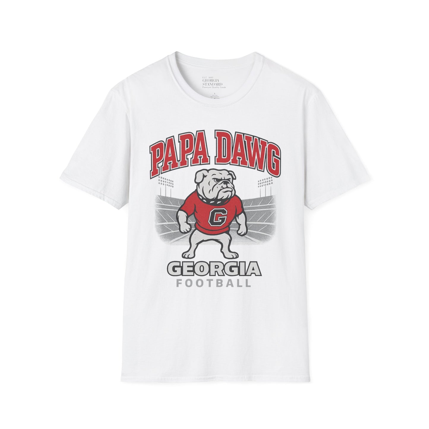 Georgia Bulldogs Papa Dawg Unisex Softstyle T-Shirt