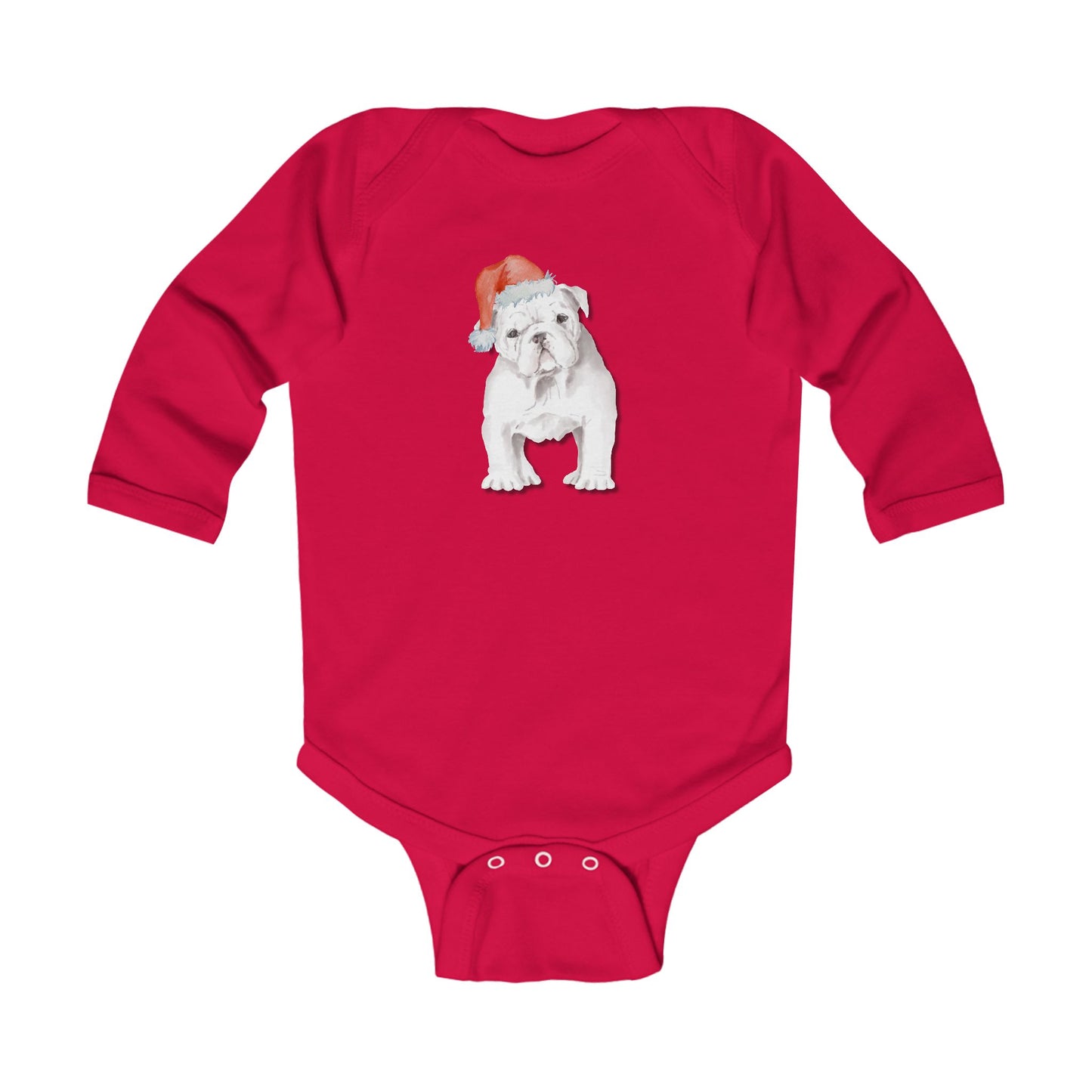 Baby Bulldog Long Sleeve Onesie