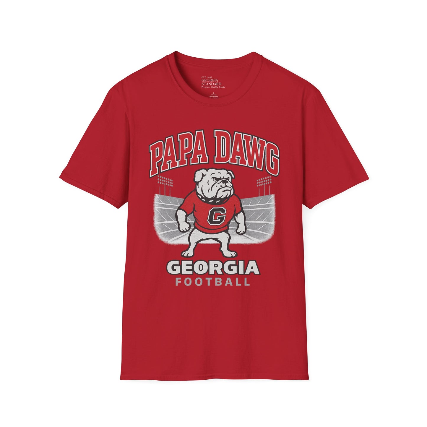 Georgia Bulldogs Papa Dawg Unisex Softstyle T-Shirt