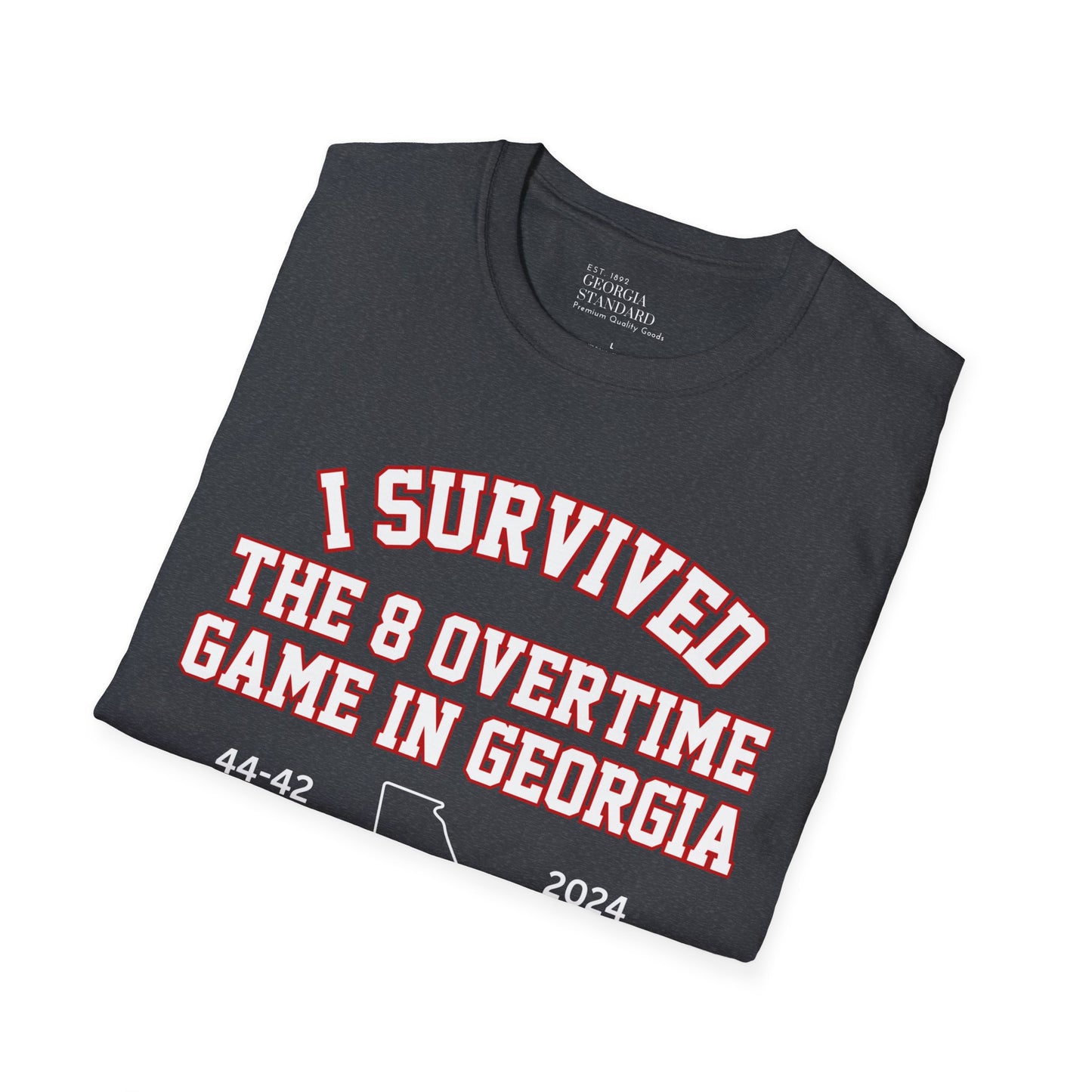 I Survived the 8 Overtime Game in Georgia Unisex Softstyle T-Shirt