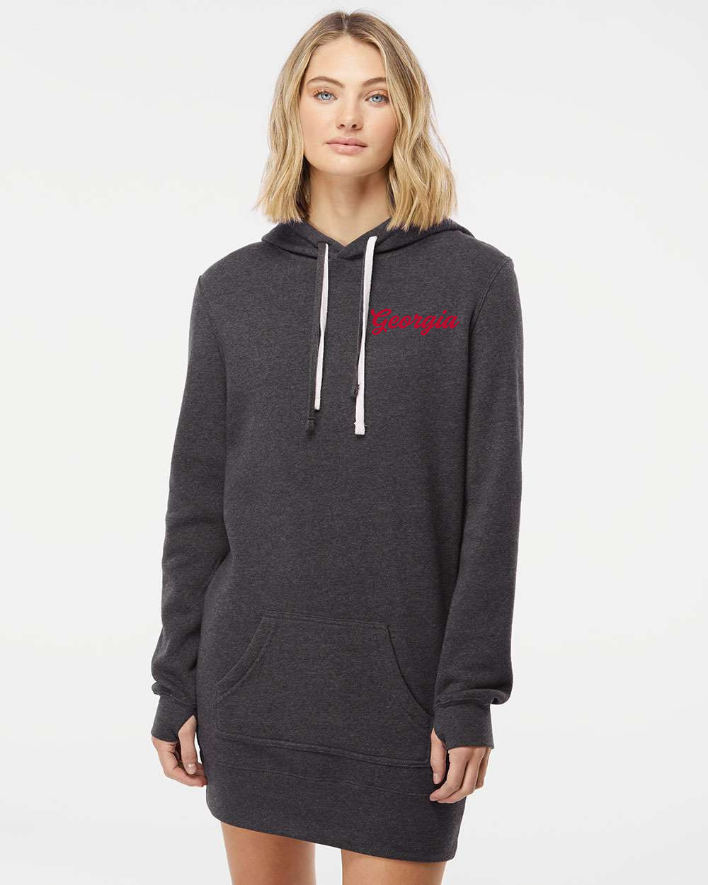 Georgia Embroidered Sweatshirt Dress