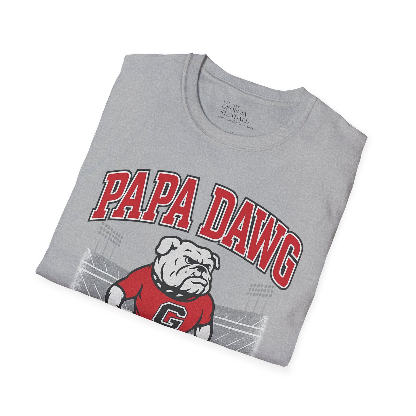 Georgia Bulldogs Papa Dawg Unisex Softstyle T-Shirt