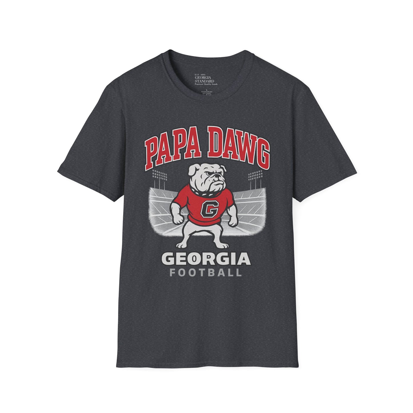 Georgia Bulldogs Papa Dawg Unisex Softstyle T-Shirt