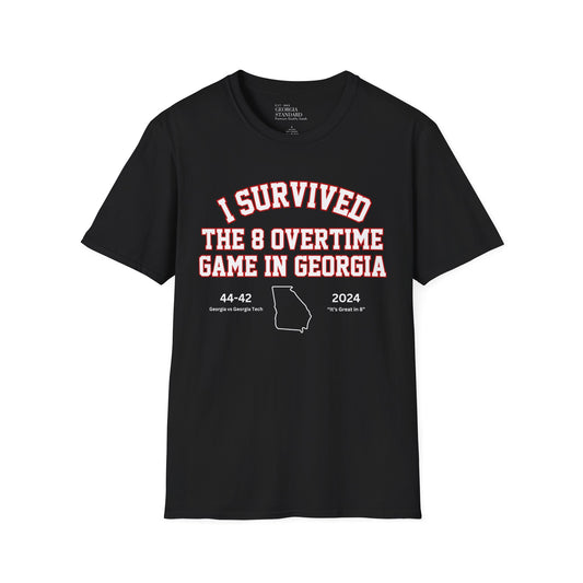 I Survived the 8 Overtime Game in Georgia Unisex Softstyle T-Shirt