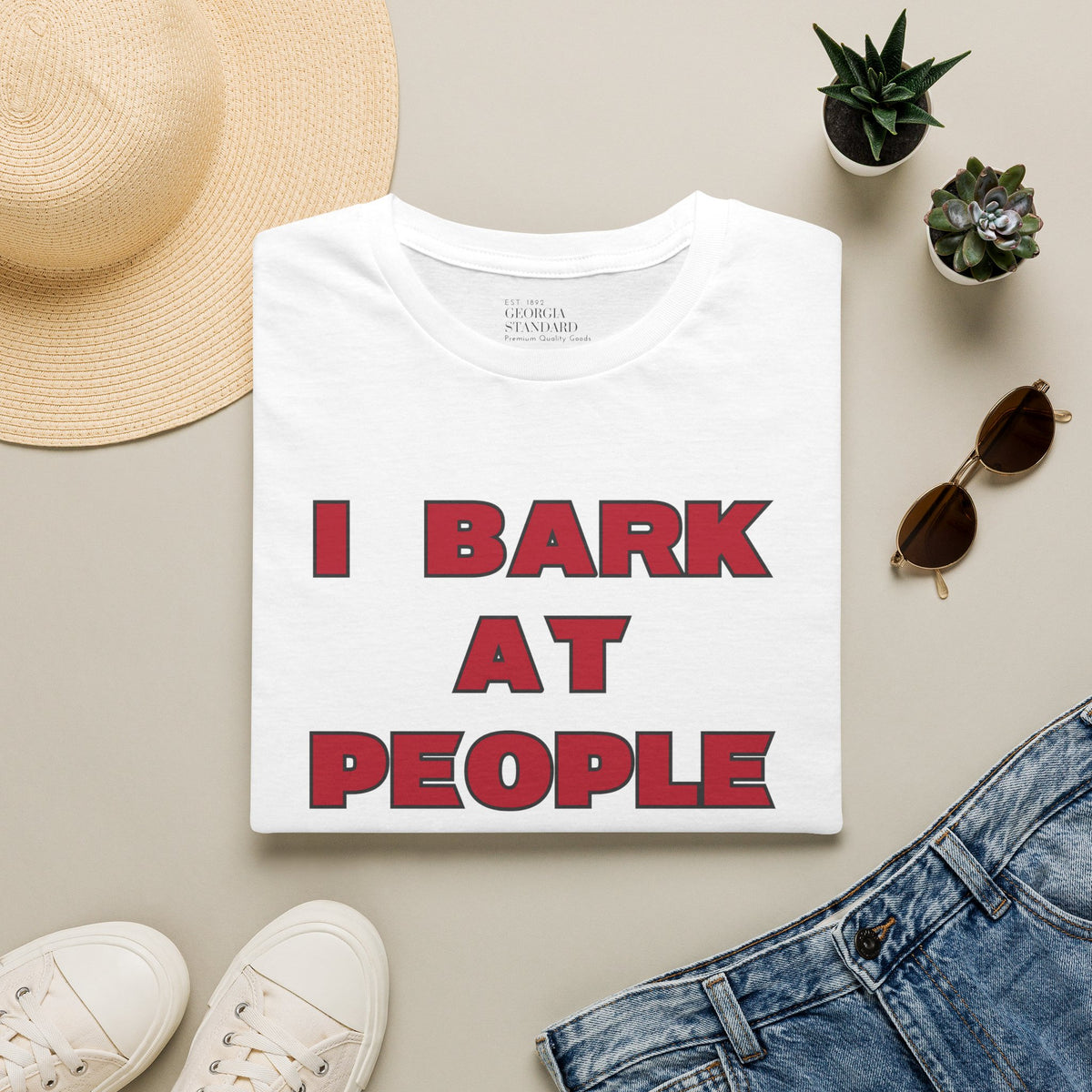 I Bark at People - Simple Design