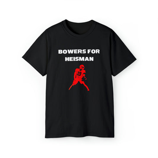 Bowers for Heisman Black T-Shirt
