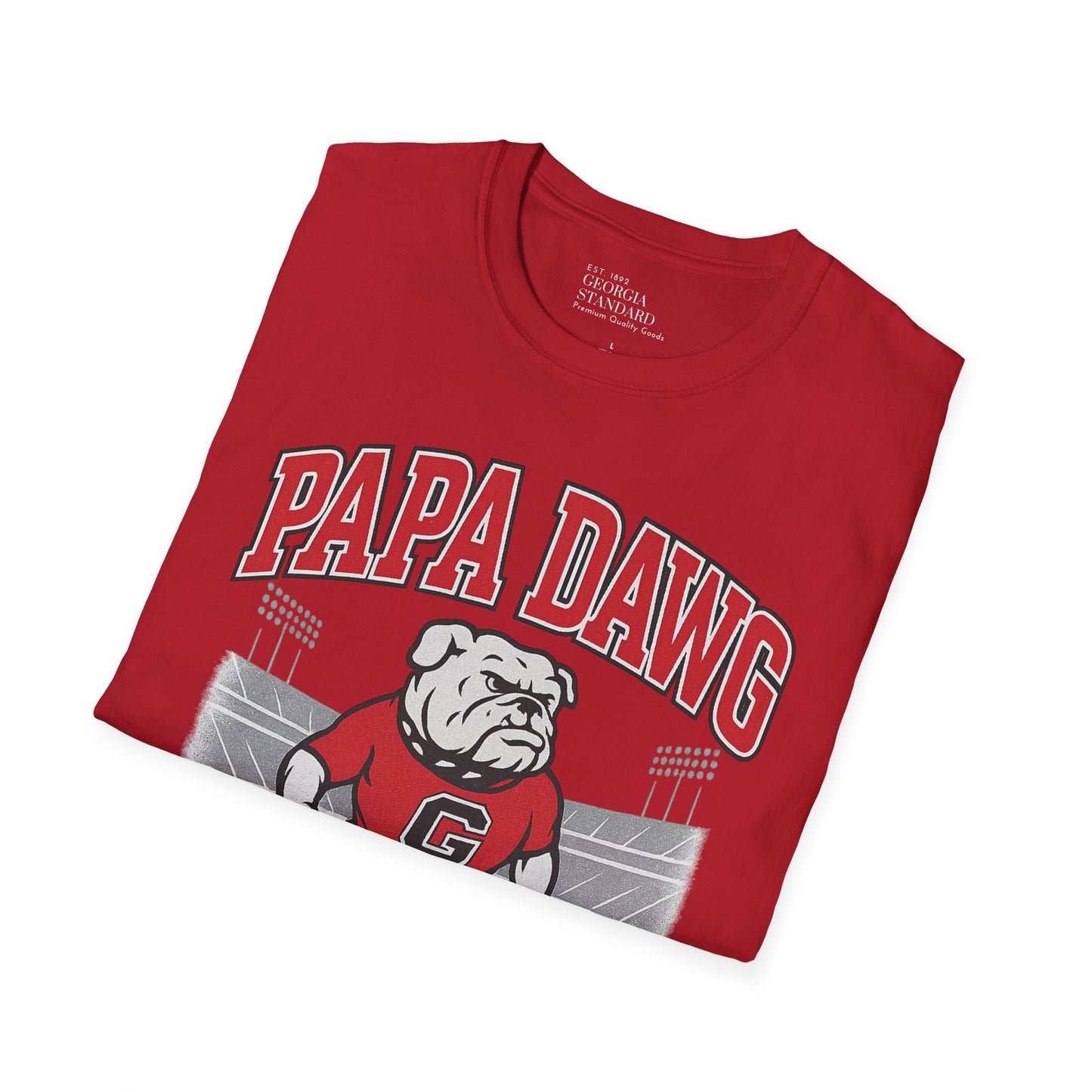 Georgia Bulldogs Papa Dawg Unisex Softstyle T-Shirt