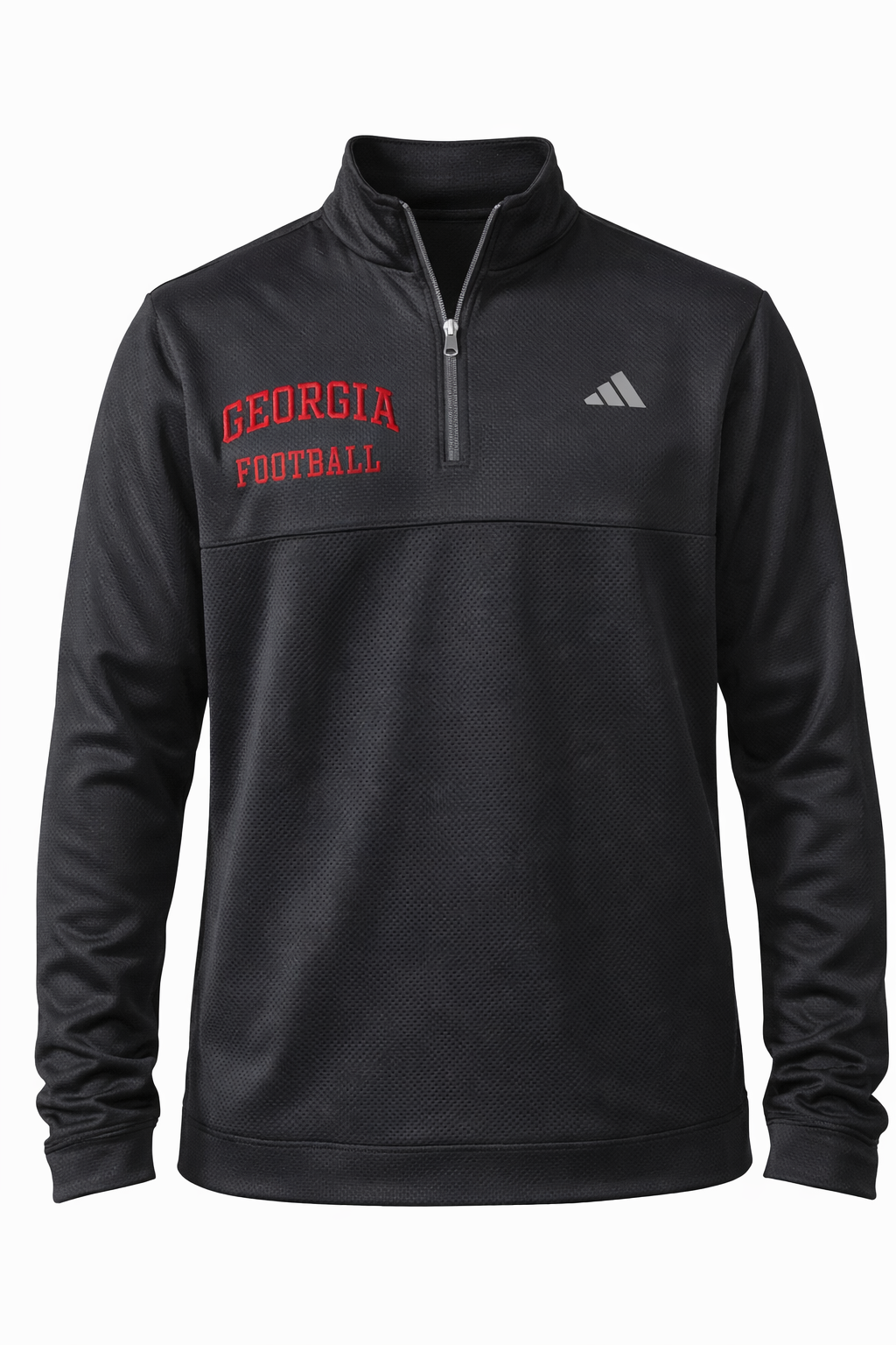 Georgia Football adidas Men’s Quarter-Zip Pullover – Black